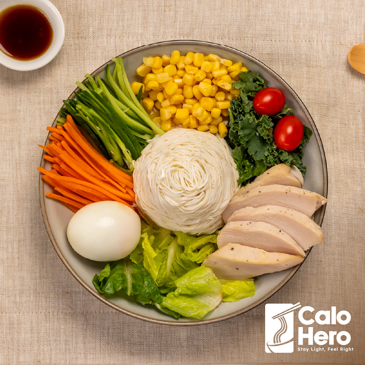 Calo Hero 即開即食常溫豆腐麵 - 日式醬油